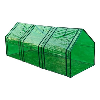 Large Green Transparent PVC Greenhouse with Steel Frame