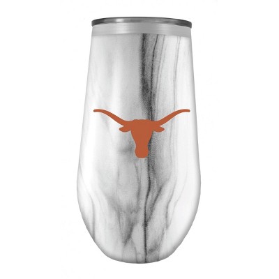 NCAA  Texas Longhorns 16oz Marble Tall Stemless Stainless Steel Tumbler