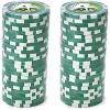 Slickblue 14g Poker Chips 25-Pack, Clay Composite, Royal Flush Design, Easy-to-Read Denominations, $1-$1000 - 3 of 3