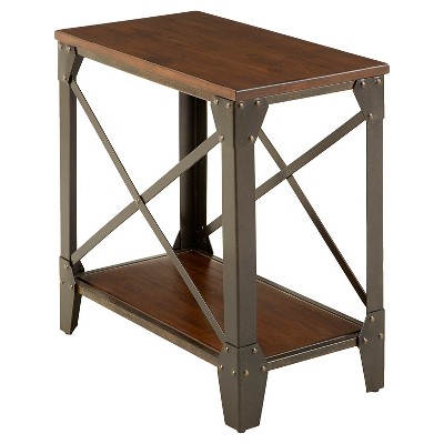 Winston Chairside End Table Rustic Cherry - Steve Silver