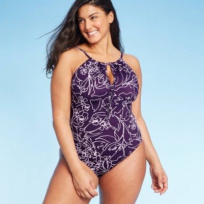 women's high neck swimwear