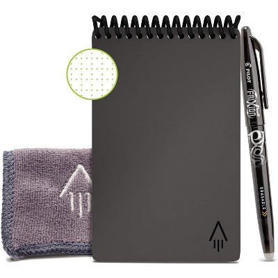 Rocketbook EVR-M-K-CIG Everlast Mini Smart Reusable Notebook with Pen and Microfiber Cloth, Space Gray