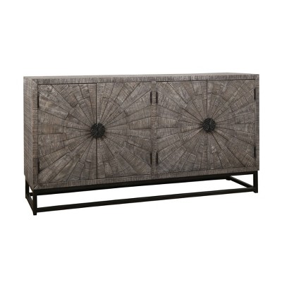 Cypress Creek 4 Doors Sideboard Gray - Treasure Trove Accents