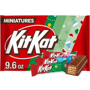 Kit Kat Christmas Milk Chocolate Wafer Candy Miniatures - 9.6oz - 1 of 4