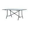 Chic Crate Tempered Glassed Rectangular Patio Dining Set - 2 of 4