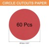 Unique Bargains Blank Smooth Circle Cardstock for DIY Crafts Classroom Decoration 60 Pcs - 2 of 4