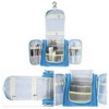Unique Bargains Travel Makeup Bag Travel Toiletry Organizer Makeup Brush Holder Waterproof Oxford Cloth 1 Pc - 3 of 4