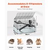 VEVOR Hamster Cage, 360° Viewing Transparent Hamster Habitats, Small Animal Cage, 29.5 x 17.3 x 24 in, Ventilated Pet Mouse Cages, Black - 4 of 4