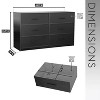 NicBex 5/6/8-Drawer Dresser with Spacious Fabric Drawers Durable Wooden Top, Lightweight for Small Spaces like Dorms/Apartments/Offices - 4 of 4