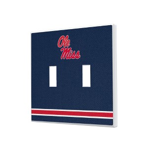 NCAA SEC Universities Stripe Hidden-Screw Light Switch Plate for Double Toggle - 1 of 4