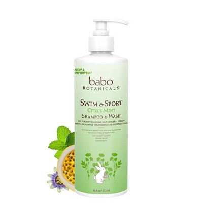 Babo Botanicals Swim & Sport Citrus Mint Baby Shampoo & Wash - 16 fl oz