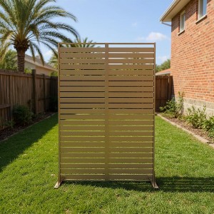 Freestanding Outdoor Privacy Screen,  Metal Decorative Privacy Screen Panels, for Climbing Plants, Ideal for Patio, Balcony, Deck - 1 of 4