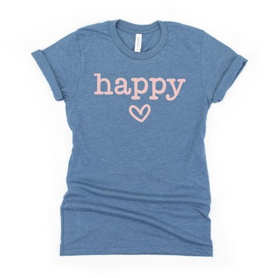 The Juniper Shop Happy Heart Girls Short Sleeve Tee