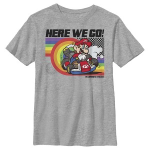 Boy's Nintendo Mario Kart Rainbow Road Racing T-Shirt - 1 of 4