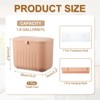 Unique Bargains Plastic Countertop Kitchen Hanging Small Trash Can with Lid - 2 of 4