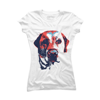 Junior's Design By Humans Patriotic Labrador By Rmbuckeye T-Shirt