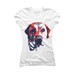 Junior's Design By Humans Patriotic Labrador By Rmbuckeye T-Shirt - 1 of 3