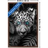 Trends International Reinders: Animals - Blue Eyed Leopard Framed Wall Poster Prints - 3 of 4