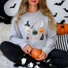 Simply Sage Market Halloween Chart Stars Sweatshirt - S - Graphite - 2 of 4