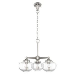 Hunter Fans 20.25" Brushed Nickel Saddle Creek Ceiling Light Traditional Chandelier - 1 of 1