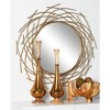 Glam Metal Starburst Round Wall Mirror Gold - CosmoLiving by Cosmopolitan - 2 of 4
