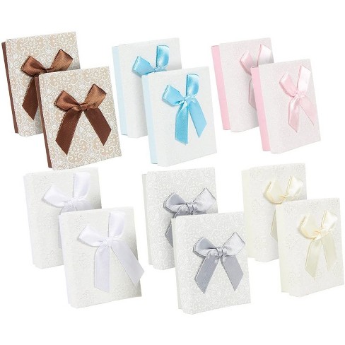 MINI 6PCS Cheap Sale Jewelry Box Gift Boxes With Knot Necklace