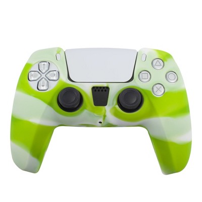 Insten Silicone Skin Cover for Sony PlayStation PS5 Controller, Protective Case, Camouflage Green White