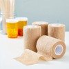 Impresa 12-Rolls Self Adherent Bandage Wrap, Vet Tape - 3 In x 5 Yds Elastic Cohesive Wrap Tape for Injuries, Athletics (Tan) - 4 of 4