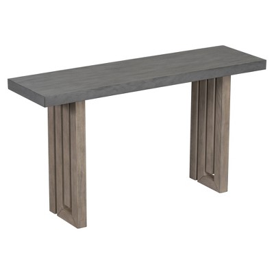 Bella Depot  59''W Console Table with Distinctive Side Shapes