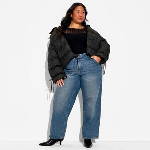 Women's Bow Puffer Jacket - Wild Fable™ - 1 of 3