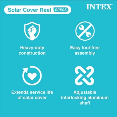 Adjustable Aluminum Solar Pool Cover Reel with Locking Mechanism