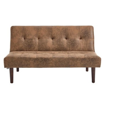 Ridstar Foldable Sofa Bed with Charging Port For Living Room & Bedroom-Brown
