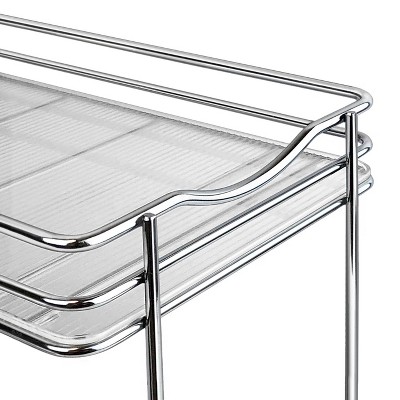 Lynk Professional Slide Out Double Spice Rack Upper Cabinet Organizer 6" Wide: Chrome-Plated Kitchen Storage Solution — фото 3