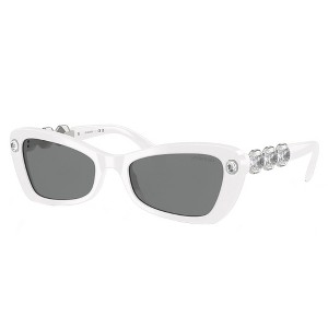 Swarovski SK 6033 105087 Womens Irregular Sunglasses White 54mm - 1 of 3