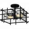 Quoizel Lighting Daphne 2 - Light Semi-Flush Mount in  Matte Black - 3 of 4