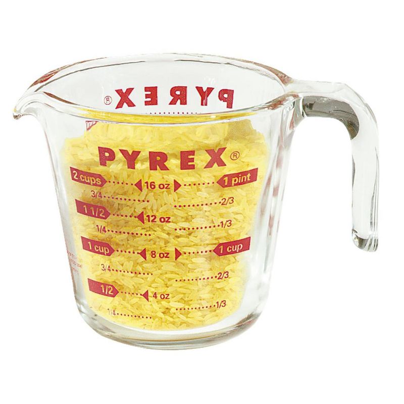 Pyrex Prepware 6001075 2-cup Measuring Cup, Red Graphics, Clear, 5 of 6