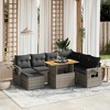 vidaXL Garden Sofa Set Grey - 2 of 4