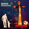 NAYSAYE Inflatable Holiday Decoration Giant Grim Reaper Outdoor Display for Halloween Yard, Multicolor, 72"*55.2"*144" - 3 of 4