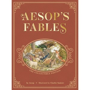 Aesop's Fables: The Collectible Leather Edition - (Charles Santore Children's Classics) (Hardcover) - 1 of 1