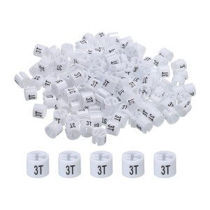Unique Bargains Round Color Coding Reusable Easy to Recognize Garment Hanger Marker 150 Pcs - 1 of 3