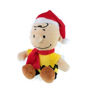 Charlie Brown from Peanuts in Red Santa Hat 8 inch Plush - 1 of 3