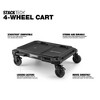 ToughBuilt 4-Wheel Cart, Rolling Dolly with Swivel Caster Wheels and 2 Lockable Front Wheels for StackTech Tool Boxes & Organizers - 2 of 4