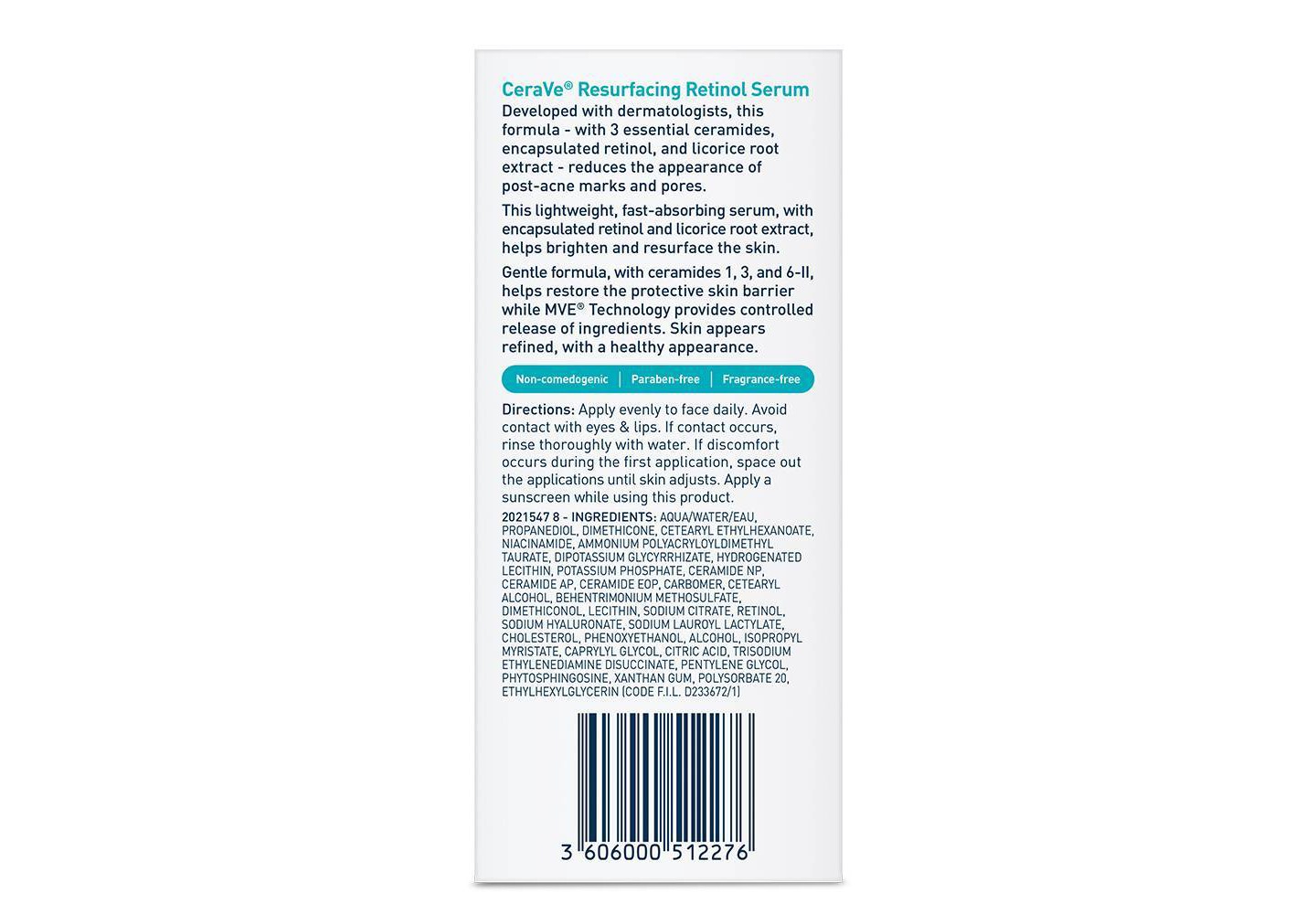Обновляющая сыворотка для лица CeraVe Resurfacing Retinol, 1 fl oz — фото 3