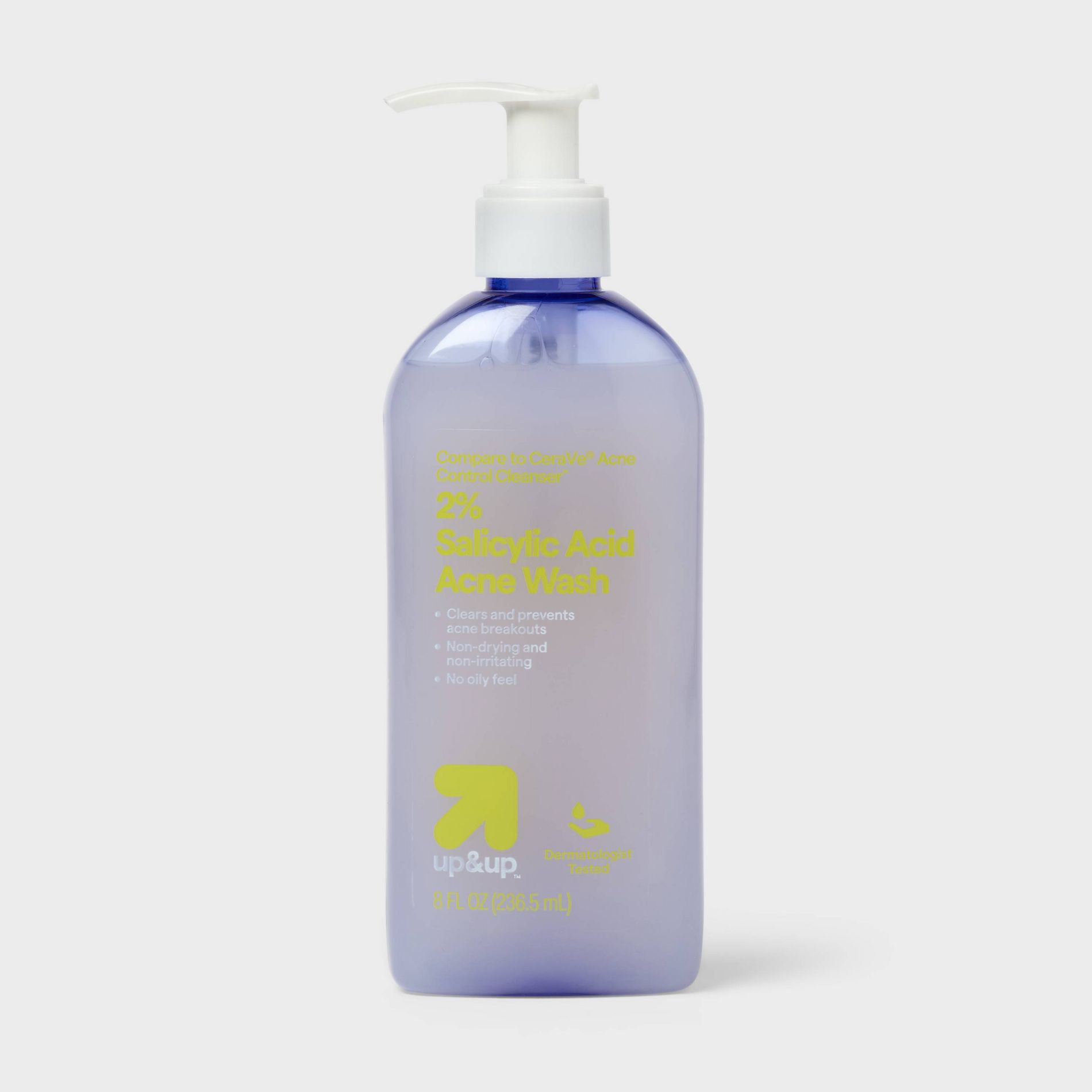 Oil Free Acne Wash with Salicylic Acid - 8fl oz - up&up™: Basic Cleansing, Normal Skin, Liquid Formula
