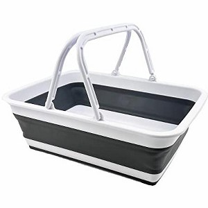 SAMMART 8L (2.1 Gallon) Collapsible Basket with Handle - 1 of 4