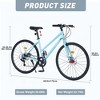 VASIP 7 Speed Hybrid bike Disc Brake 700C Road Bike For men women's City Bicycle - 4 of 4