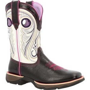 Women's Lady Rebel by Durango Women's Raven Black & White Western Boot - 1 of 4