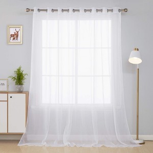 100 Inch Width Sheer Curtain 1 Panel - 1 of 4