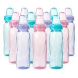 Evenflo Feeding Classic Tinted Plastic and Silicone Baby Bottles - 8oz/12ct