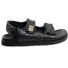 bebe Women's Adjustable Velcro Straps Sport Sandals with Rhinestone Trim and Logo Rivet - 2 of 4
